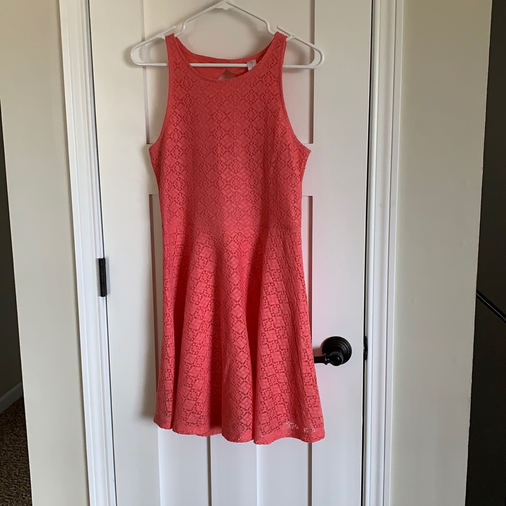 No Boundaries Coral Pink Dress Medium 7-9